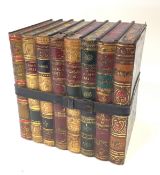 A Huntley and Palmer biscuit tin, in the form of a group of leather bound books.