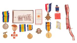 A WWI trio to '70105 Cpl W E Elmsall RE', 1914-15 Star, War Medal and Victory Medal,