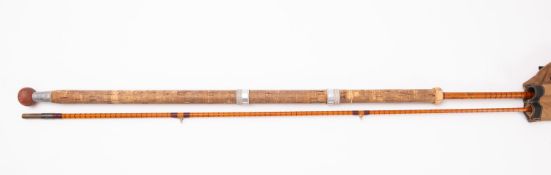 B Jones & Son, London, A Richard Walker Mk IV two -piece split cane rod, 10ft ,