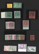 Falkland Island stamps on stock-page including KGV high value sets with 1912 to £1,