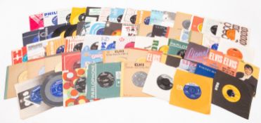A good collection of 45rpm single records from the 1960s, 1970s and a few from the 1980s,