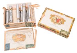 An opened box of 25 Romeo Y Julieta cigars. Together with a collection of loose cigars.