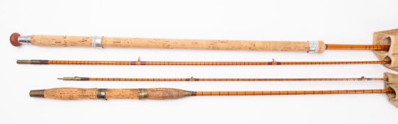 B Jones & Son, London, A Richard Walker Mk IV, Avon two -piece split cane rod, 10ft ,