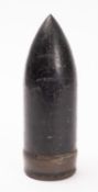 An early 20th Century artillery shell. With stamps to base, 23cm high.