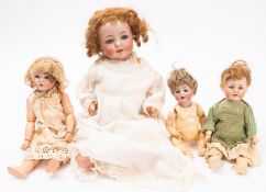 An Early 20th Century Simon and Halbig bisque head doll.