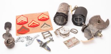 Two WWII period German Luftwaffe aircraft horizon finders,