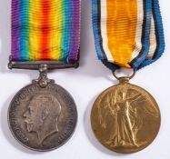 A WWI pair to ' 2760 Pte.F Steed D.