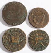 A USA 1793 George Washington half penny,