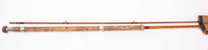 B Jones & Son, London, A Richard Walker Mk IV, Avon two -piece split cane rod, 10ft ,