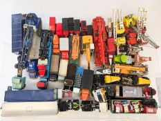 A collection of various diecast commercial vehicles.