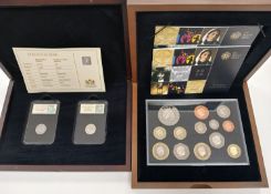 Royal Mint 2010 Proof Coin Set, plus Silver Sixpence set of two coins.