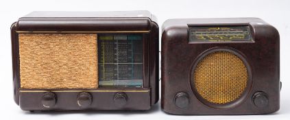 An early 20th century Philco model A 535 radio and a Bush Bakelite DAC90 radio (2)