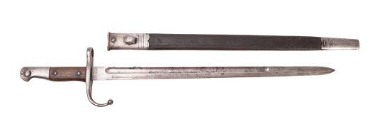 A Turkish Model 1890 bayonet,