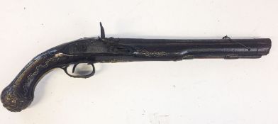 A 19th Century flintlock pistol, makers Ketland and Co, Birmingham. Having a 10.