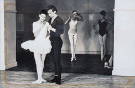 Jane Bown (British, 1925-2014) 'Margot Fonteyn and Rudolf Nureyev 1969' 29cm,