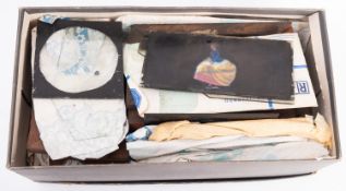 A collection of various magic lantern slide, including chromotrope,