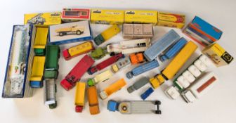 A collection of Dinky, Corgi and Matchbox diecast vehicles.