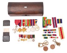 A WWII OBE group of seven, OBE, 1939-45 Star, Africa Star, Italy Star, War Medal,