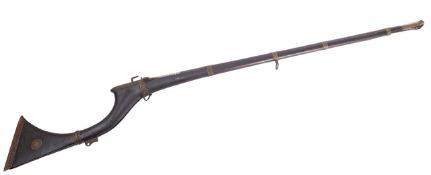 A 19th Century Jezail muzzle loading musket.