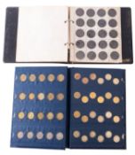 A collection of various British coinage.