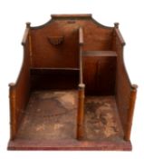 An early 20th Century scratch built model of a horses stable.