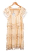 Stella McCartney, A cream silk mini dress