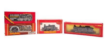 Four Hornby OO/HO gauge tank engines.