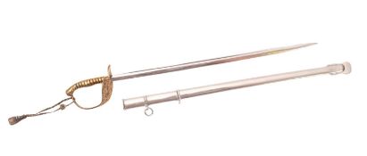 A miniature Imperial German Army Officers sword of traditional form ,
