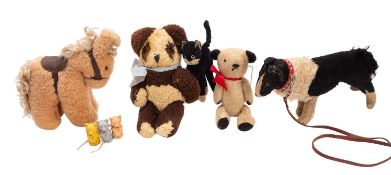 A Merrythought Collie dog teddy.