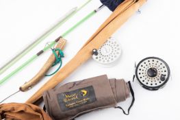 A mixed collection of fishing accessories.
