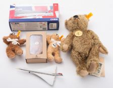 Four Steiff teddy bears. Including a Cla