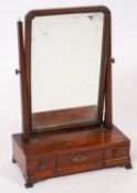 An Edwardian mahogany and inlaid swing f