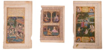 MUGHAL SCHOOL. Five illustrated manuscri