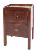 A George III mahogany and inlaid tray to