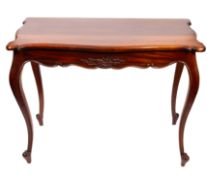 A mahogany side table in 18th century st