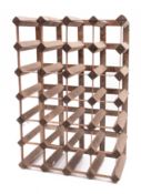 A contemporary wooden and metal framed w