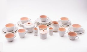 A Poole Pottery Twin Tone service, in pe