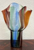 Disigner Glasvase "Timo Sarpaneva" - "Venini, Murano" signiert und datiert 1993