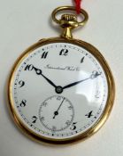 International Watch Co. Schaffhausen - feine 18K Gold-Taschenuhr, ca. 1910-1920