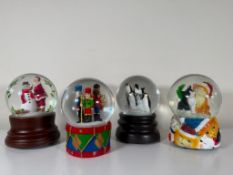 Lot of 4 Winter Themed Snow Globes, San Francisco Music Box & More