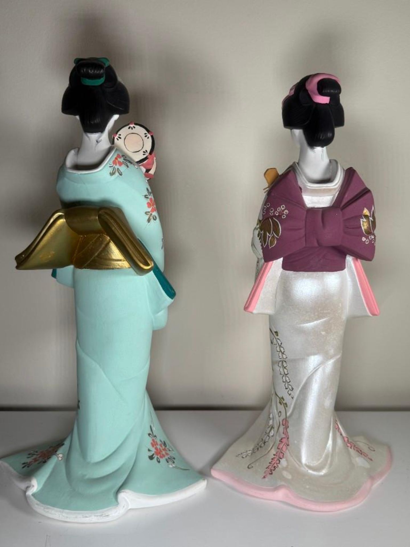 Vintage Hamilton Collection Hakata Dolls: Spring Song Maiden & Summer Song Maiden - Image 10 of 19