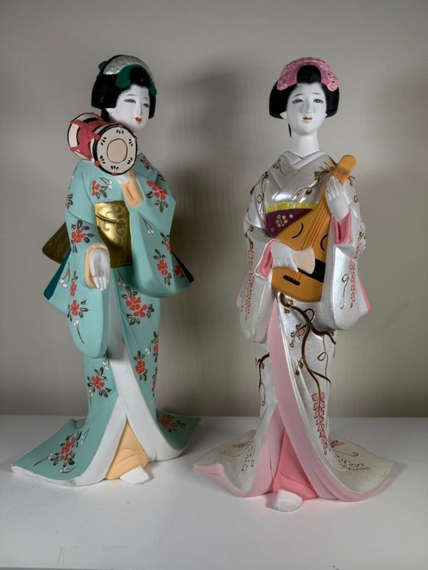 Vintage Hamilton Collection Hakata Dolls: Spring Song Maiden & Summer Song Maiden - Image 2 of 19