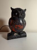 Small Mosaic Style Owl Lamp