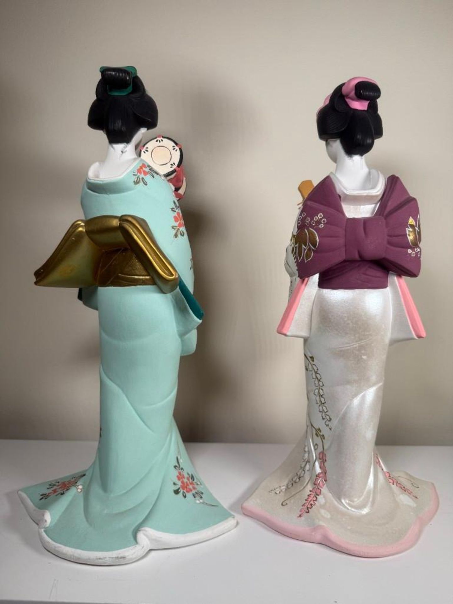 Vintage Hamilton Collection Hakata Dolls: Spring Song Maiden & Summer Song Maiden - Image 11 of 19