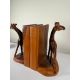 Hand Carved Giraffe Bookends - Image 13 of 13