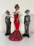 Lot of Day of the Dead Figurines