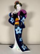 Vintage Handmade Japanese Hakata Doll Bijin Hakatashibori Noriko Sugimoto