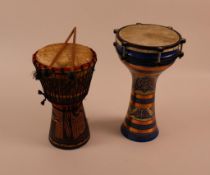Turkish Darbuka and African Djembe