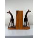 Hand Carved Giraffe Bookends - Image 11 of 13