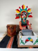 Hopi Corn Maiden Kachina Doll by F Daniels 1st Mesa